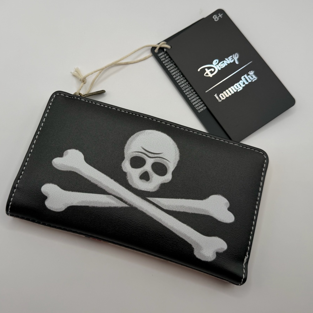 Loungefly Disney Captain Hook Peter Pan Pirate Wallet NWT